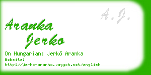 aranka jerko business card