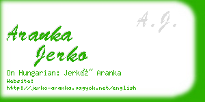 aranka jerko business card